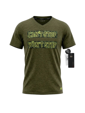 Layers 8 Boys Olive Green Graphic Athletic Tee Size 7 Athletic Shirt